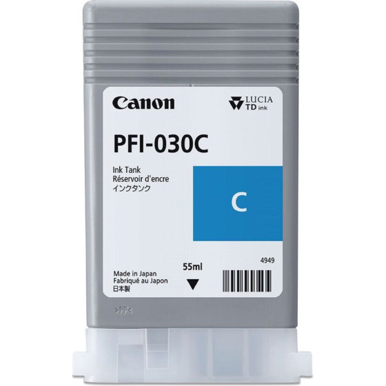Canon ������ Inkjet PFI-030C Cyan - (3490C001)