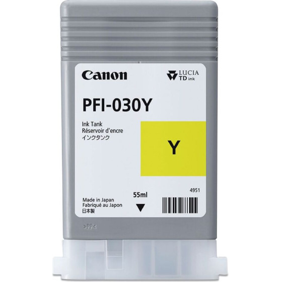 Canon ������ Inkjet PFI-030Y Yellow - (3492C001)