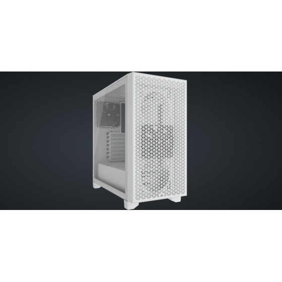 Case Corsair 3000D Airflow Tg Mid White - (CC-9011252-WW)
