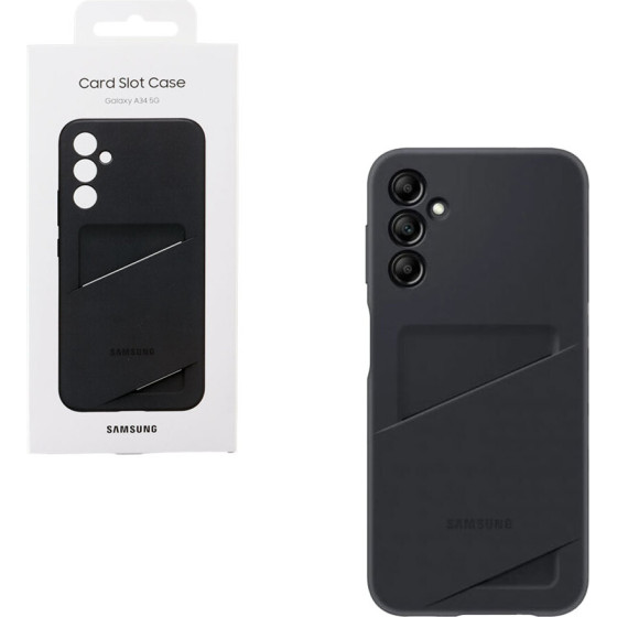 Samsung ���� A34 5G A346 6.6'' Card Slot Cover Black Packing Or - (EF-OA346TBE)