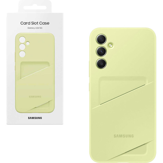 Samsung ���� A34 5G A346 6.6'' Card Slot Cover Lime Packing Or - (EF-OA346TGE)