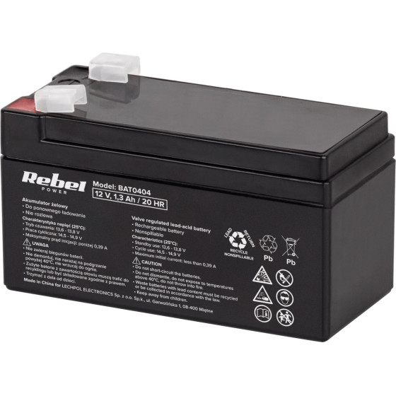 Rebel �������� �������� Gel 12V 1.3Ah 97x45x53mm - (BAT0404)
