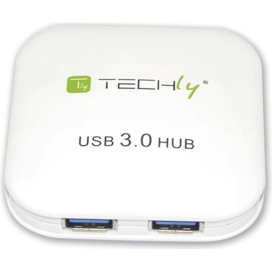 Techly IUSB3-HUB4-Wh - 4-Port Hub Usb 3.0 �����