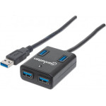 Manhattan IUSB3-HUB4-Bk - 4 Port Usb 3.0 Hub