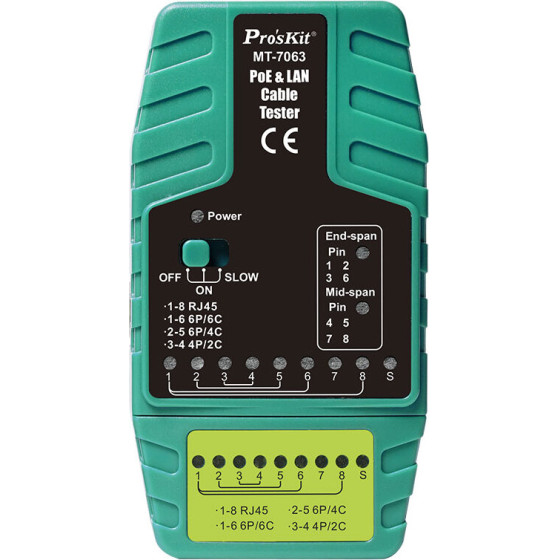 Proskit MT-7063 - Poe & Lan Tester ��������