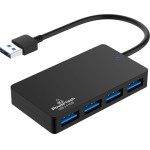 Powertech Usb Hub 4x �����, 5Gbps, Usb �������, ����� - (PT-1145)