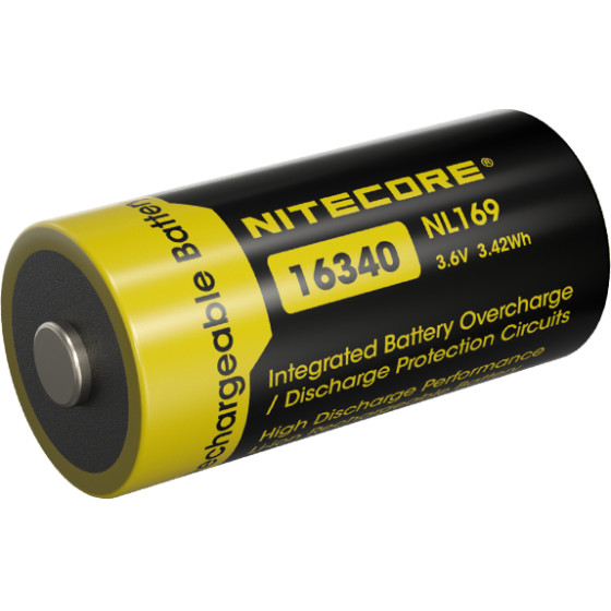 NiteCore �������� RCR123A / 950mAh (���� ��������)