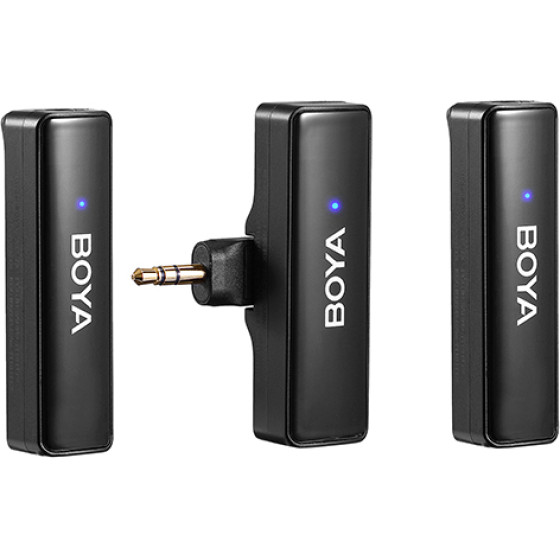 Mobile Wireless Mic for Android (USB-C) iPhone IOS and 3,5 TRS (laptop) 2 person vlog - (BOYALINK)