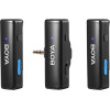 Mobile Wireless Mic for Android (USB-C) iPhone IOS and 3,5 TRS (laptop) 2 person vlog - (BOYALINK)