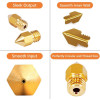 Creality MK8 Nozzles Kit (24 pcs) 0.2mm*2, 0.3mm *2, 0.4mm*12, 0.5mm*2, 0.6mm *2, 0.8mm*2, 1.0mm*2 - (4007010004)