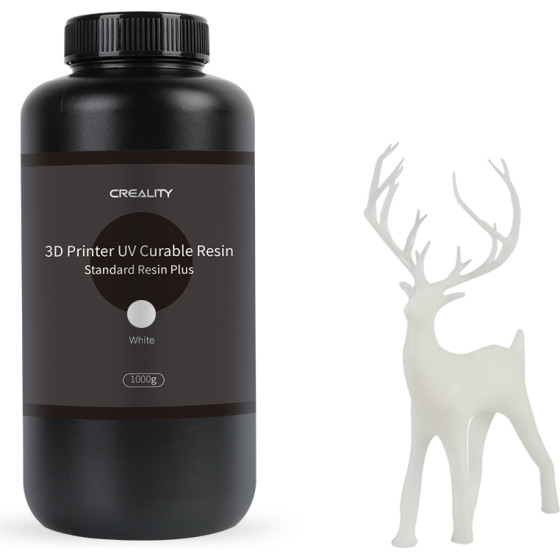 Creality Resin Plus White, 1kg Standard Rigid Resin Plus For 3D Printers - (3302020085)