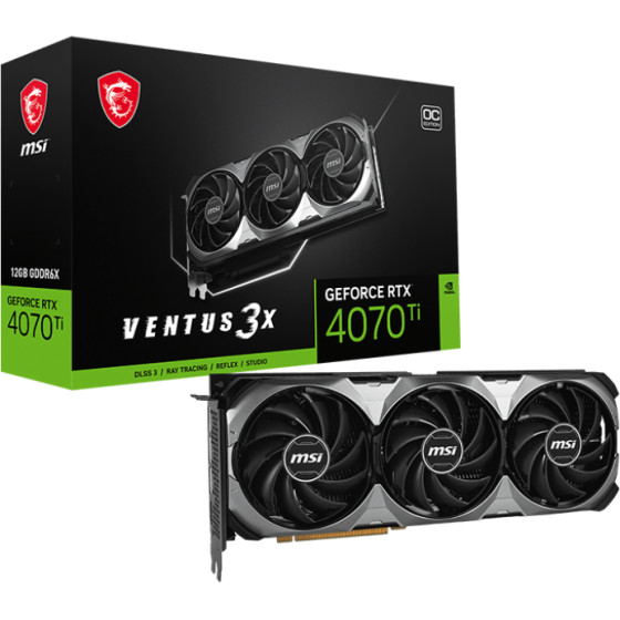 Vga Nv MSI Rtx 4070 Ti Ventus 3X E1 12G - (802-V513-427)