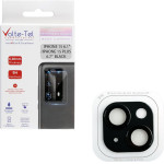 Volte-Tel Camera Glass Cover Iphone 15 6.1''/Iphone 15 Plus 6.7'' 9H 0.30MM 3D Ar ALUMINIUM-Electroplating Frame BLACK