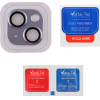Volte-Tel Camera Glass Cover Iphone 15 6.1''/Iphone 15 Plus 6.7'' 9H 0.30MM 3D Ar ALUMINIUM-Electroplating Frame BLUE