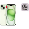 Volte-Tel Camera Glass Cover Iphone 15 6.1''/Iphone 15 Plus 6.7'' 9H 0.30MM 3D Ar ALUMINIUM-Electroplating Frame GREEN