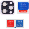 Volte-Tel Camera Glass Cover Iphone 15 Pro 6.1''/Iphone 15 Pro Max 6.7'' 9H 0.30MM 3D Ar ALUMINIUM-Electroplating Frame BLUE