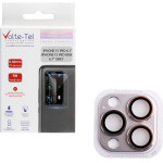 Volte-Tel Camera Glass Cover Iphone 15 Pro 6.1''/Iphone 15 Pro Max 6.7'' 9H 0.30MM 3D Ar ALUMINIUM-Electroplating Frame GREY