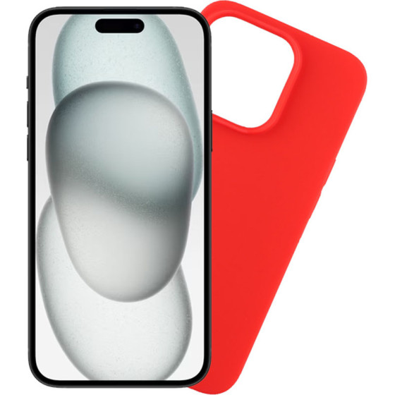 Volte-Tel ���� Iphone 15 6.1'' Silicon Tpu Camera Guard RED