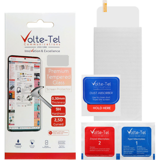 Volte-Tel Tempered Glass Vivo Y36/Y36 5G 6.64'' 9H 0.30mm 2.5D Full GLUE