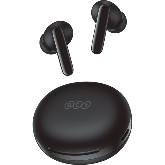 QCY T13 Anc 2 Black - Tws 28dB Active Noise Canceling 10mm drivers, Bt 5.3 30 Hours True Wireless - (6957141408544)