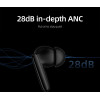 QCY T13 Anc 2 Black - Tws 28dB Active Noise Canceling 10mm drivers, Bt 5.3 30 Hours True Wireless - (6957141408544)