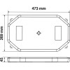 Lampa ����� / ������� ����� 10-30V 64LEd ��������� 16 ������� �� ��� �������� ��� ��������� ���� 473x269mm - (72969)