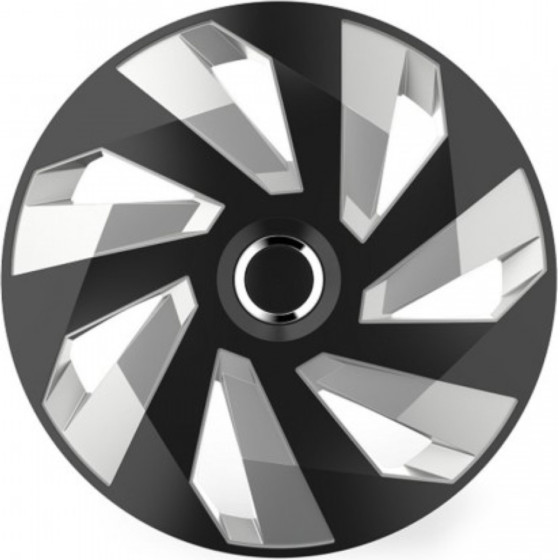 AMiO ���� 15 Hubcap Vector Rc Silver Black - ��� 4 ���. �� �����