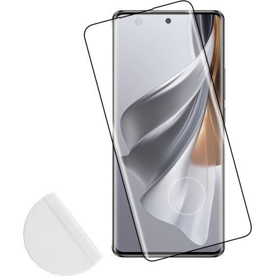 Idol 1991 Tempered Glass Oppo Reno 10 5G 6.7'' 9H 0.30mm 3D Edge Glue Semi Curved Finger Unlock BLACK