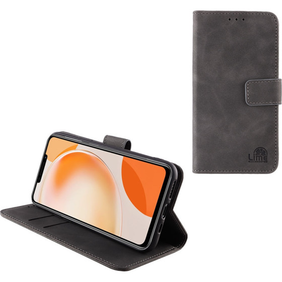 Lime Successories Lime ���� Huawei Nova Y91 6.95'' Essential Magnet Book Stand Clip GREY