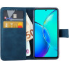 Lime Successories Lime ���� Vivo Y36 4G/5G 6.64'' Essential Magnet Book Stand Clip Dark BLUE