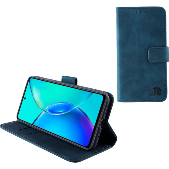 Lime Successories Lime ���� Vivo Y36 4G/5G 6.64'' Essential Magnet Book Stand Clip Dark BLUE