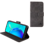 Lime Successories Lime ���� Vivo Y36 4G/5G 6.64'' Essential Magnet Book Stand Clip GREY