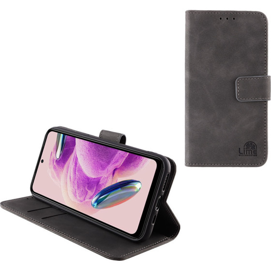 Lime Successories Lime ���� Xiaomi Redmi Note 12S 6.43'' Essential Magnet Book Stand Clip GREY