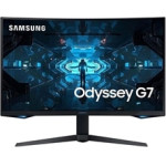 Samsung Monitor Odyssey G7, Curved Wqhd Lcd Va QLED, 27'',16:9, 350CD/M2, 2500:1, 1MS, 2560x1440, 1x Hdmi v2/2x Dp v1.4/Usb HUB/Hp OUT, 240Hz, FREESYNC/GSYNC, GAMING, HAS, TILT, PIVOT, SWIVEL, BLACK, 2YW. - (LC27G75TQSPXEN)