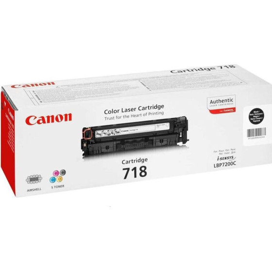 Canon Toner Laser Crtr 718 Black - (2662B002)