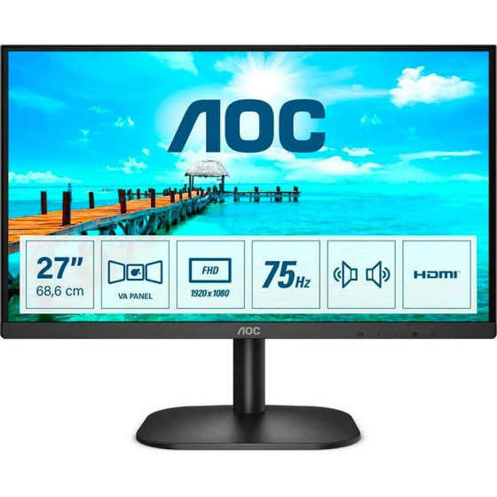 AOC FHD VA Monitor 27' with speakers - (27B2AM)