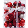 Artezan Christmas Ball 3cm Full Set Red White + Top 30pcs/Box - (ACB3-FS-RW-30)
