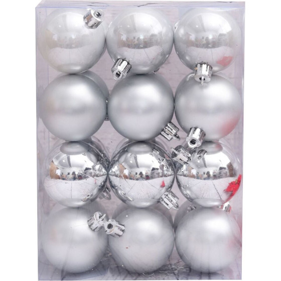 Artezan Christmas Ball 5cm Silver 24pcs/Box - (ACB5-S-24)