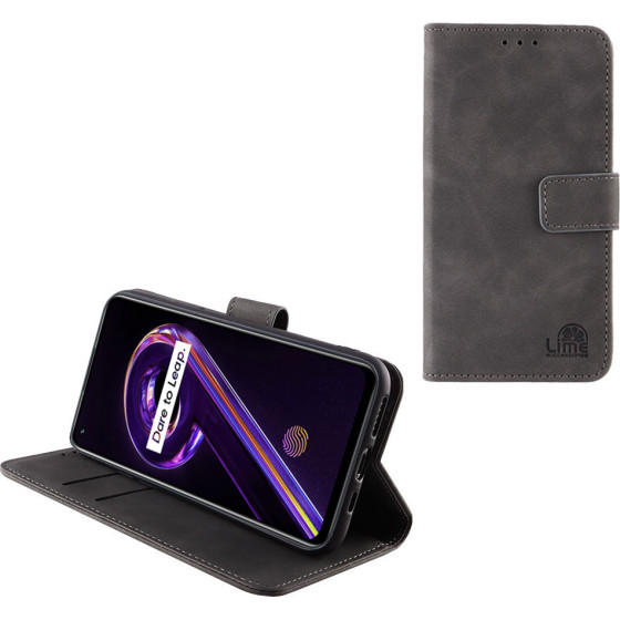 Lime Successories Lime ���� Realme 9 5G/9 Pro 5G 6.6'' Essential Magnet Book Stand Clip GREY