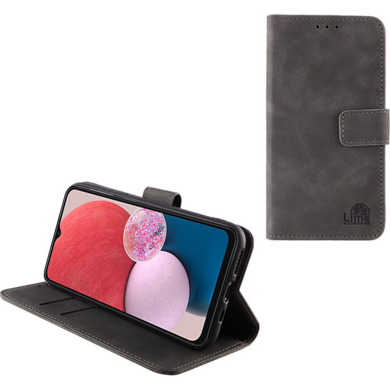 Lime Successories Lime ���� Samsung A13 4G A135/A137 6.6'' Essential Magnet Book Stand Clip GREY