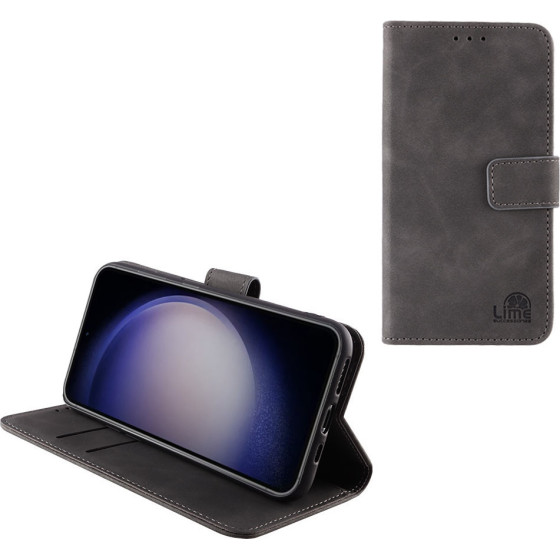 Lime Successories Lime ���� Samsung S23 Fe 5G S711 6.4'' Essential Magnet Book Stand Clip GREY