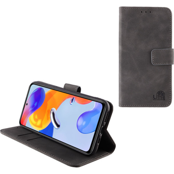 Lime Successories Lime ���� Xiaomi Redmi Note 11/Redmi Note 11S 6.43'' Essential Magnet Book Stand Clip GREY