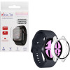 Volte-Tel Tempered Glass Samsung Watch 6 40mm 1.3'' 9H 0.30mm Pc Edge Cover With Key 3D Full Glue Full Cover TRANSPARENT
