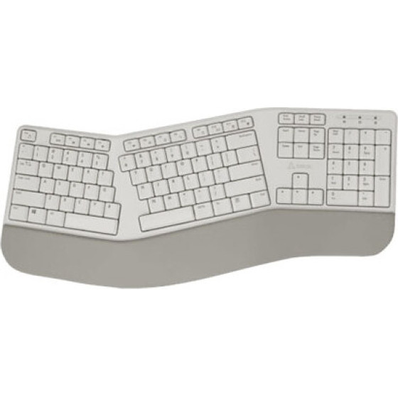 Sbox Wireless Ergonomical Keyboard White Us Layout - (WK-905-US)