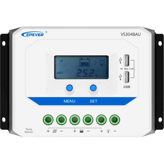 VS3048AU Pwm ��������� �������� Epever 30� 12V/24/36V/48V