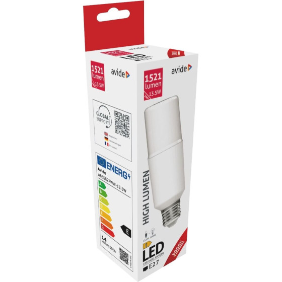 Avide Led Bright Stick Bulb T45 13.5W E27 Ww 3000K