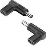 Powertech ���������� ����������� USB-C �� Hp 4.5x3mm, ������ - (YX-09)