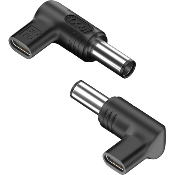 Powertech ���������� ����������� USB-C �� Hp 7.4x5mm, ������ - (YX-07)