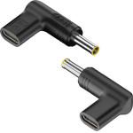 Powertech ���������� ����������� USB-C �� Samsung 5.5x3mm, ������ - (YX-16)