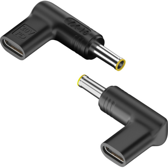 Powertech ���������� ����������� USB-C �� Samsung 5.5x3mm, ������ - (YX-16)